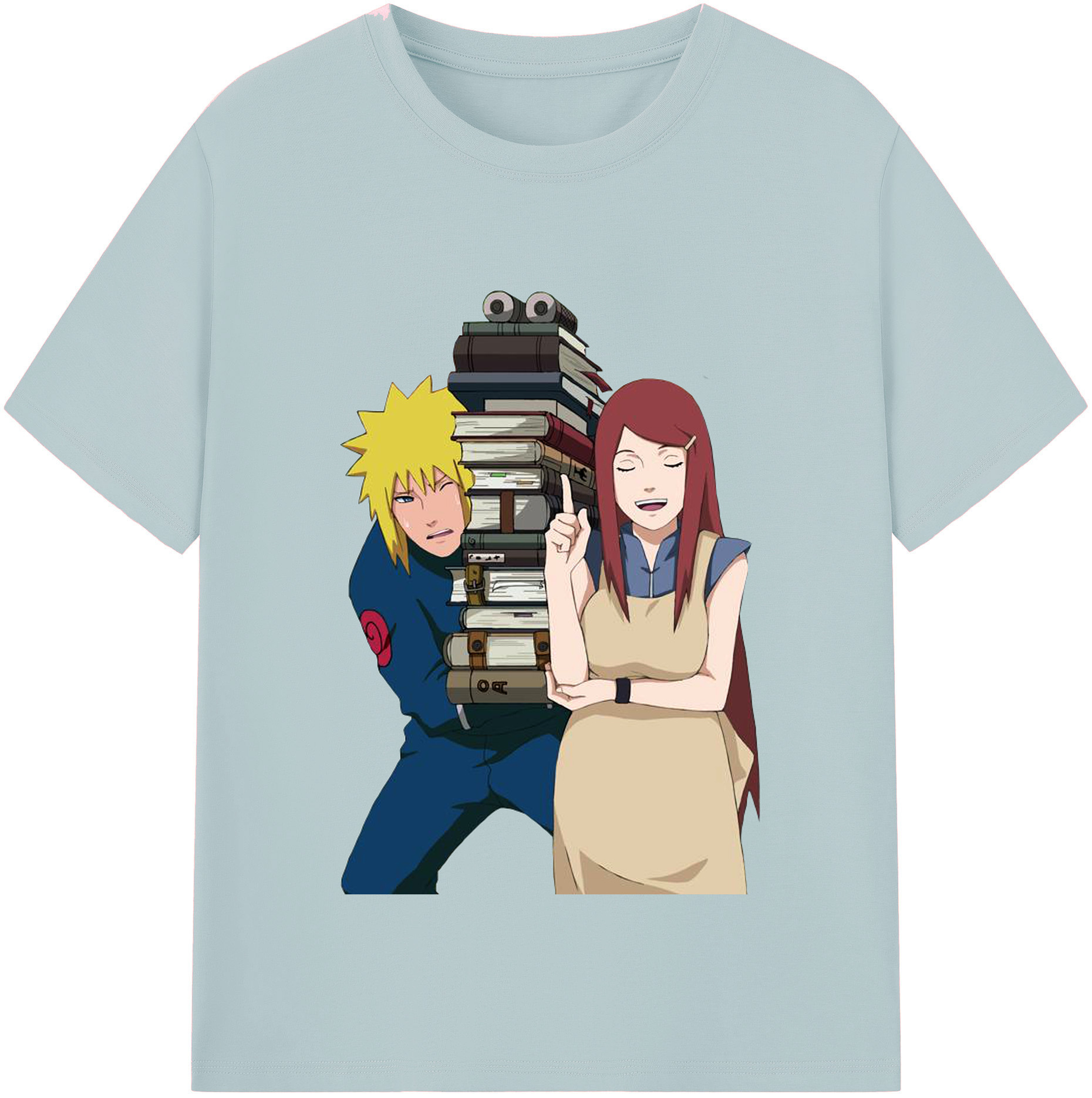 （画像用） NARUTO -ナルト- 波風 ミナト Namikaze Minato 綿100％半袖Tシャツ（フロントプリント）